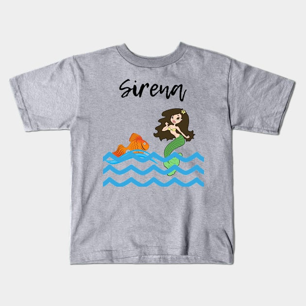 Tagalog sirena Kids T-Shirt by CatheBelan